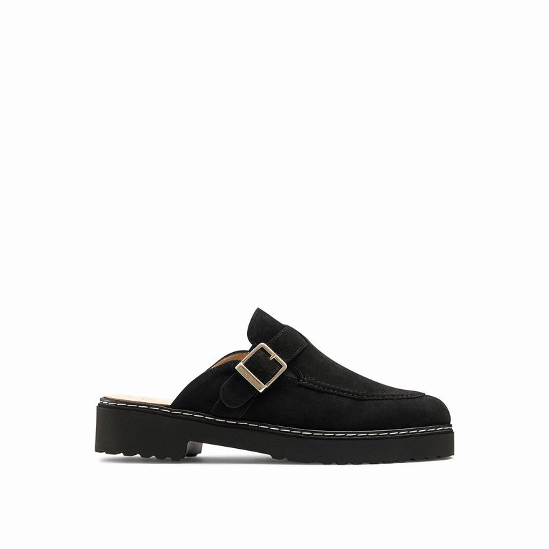 Russell & Bromley Tulip Casual Mules Womens Black [TPS3270GD]